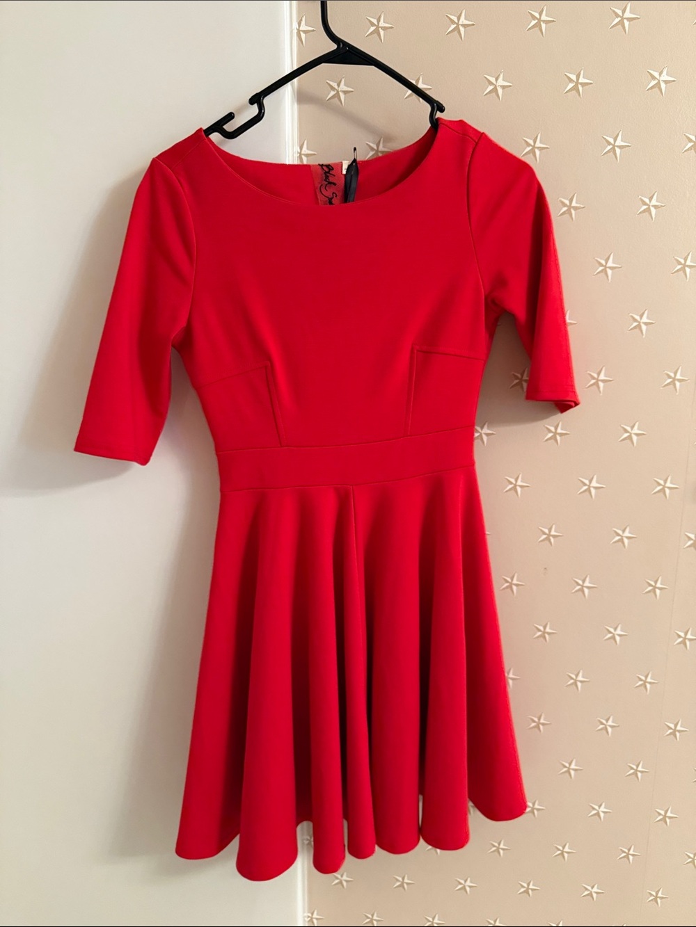 Black Swan Red Fit-and-Flare Mini Dress